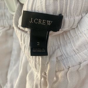 White Linen JCrew Pants